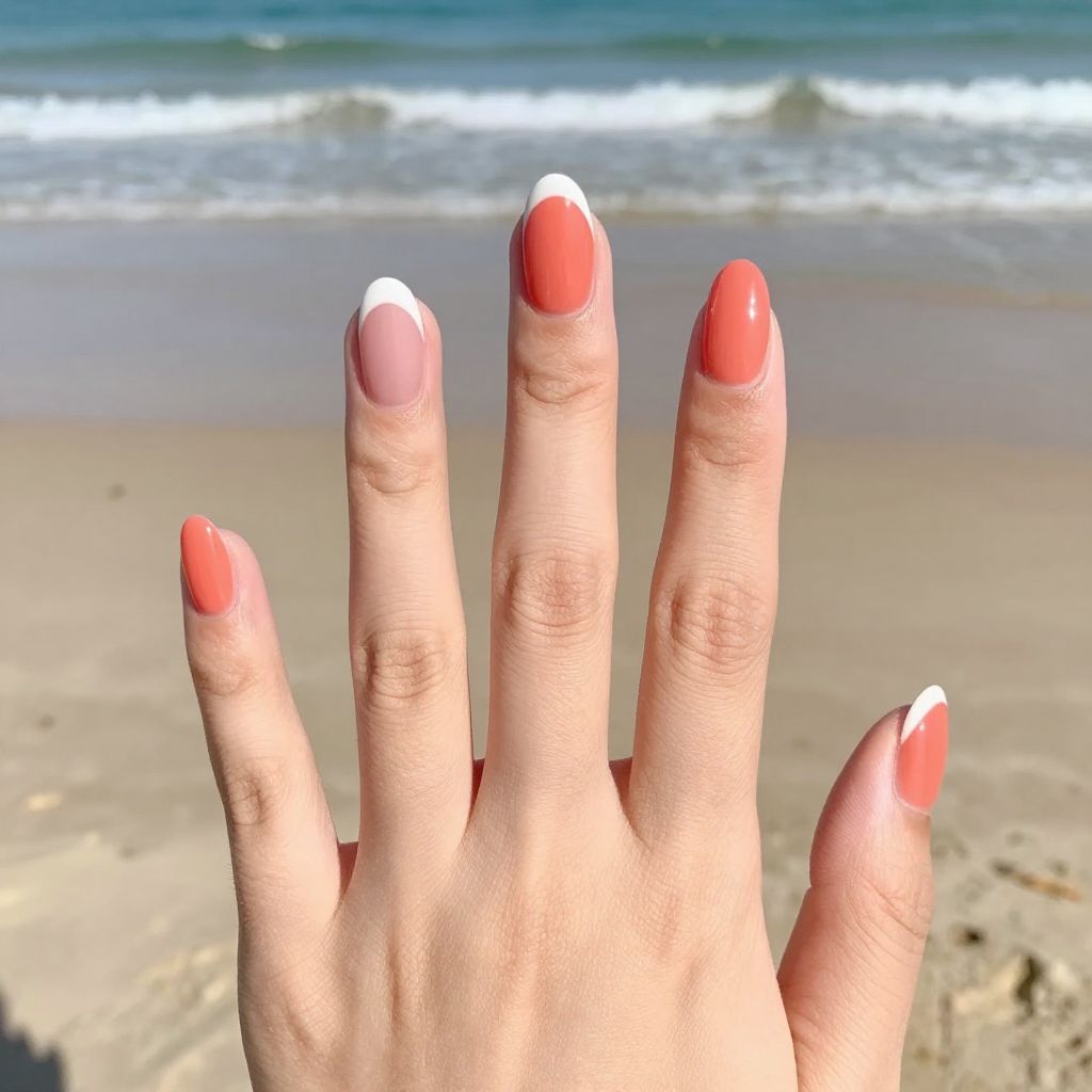 French manicure nail idea 11