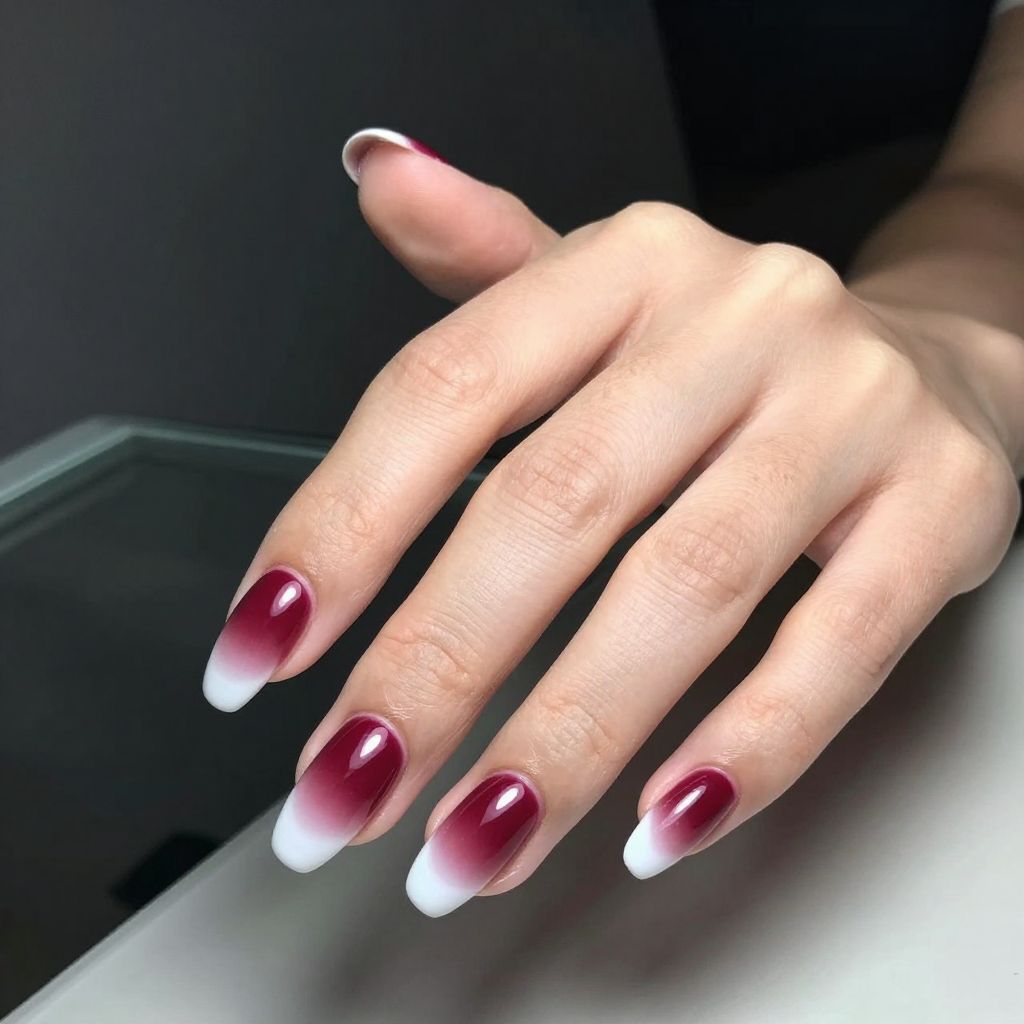 French manicure nail idea 4