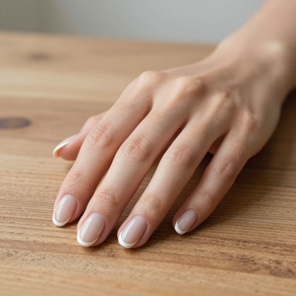 French manicure nail idea 9