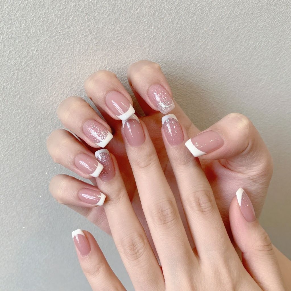 French manicure nail idea 7
