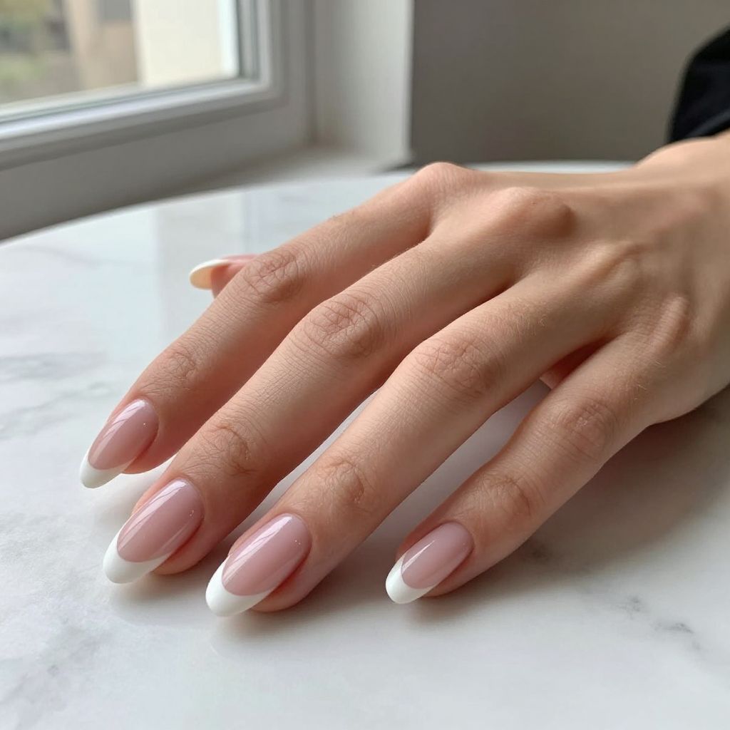 French tip nail idea 1