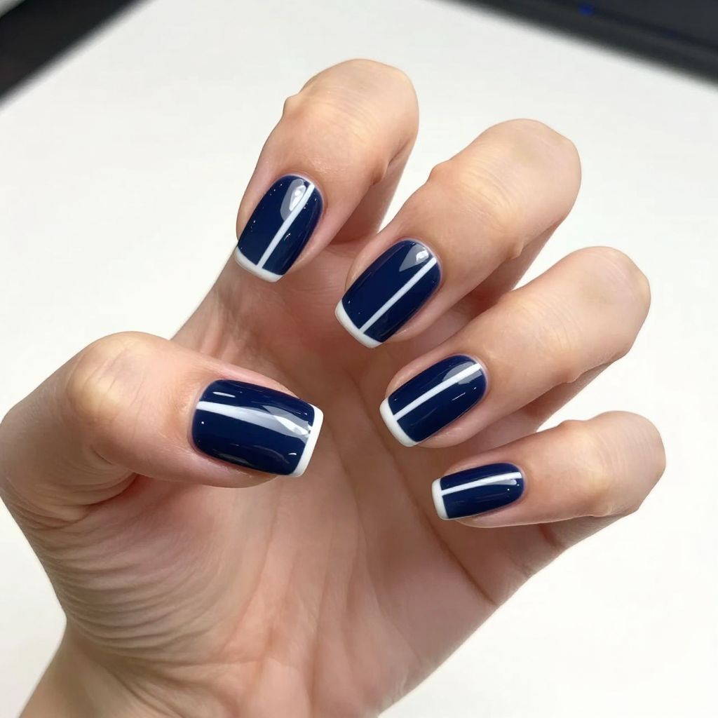 French tip nail idea 15