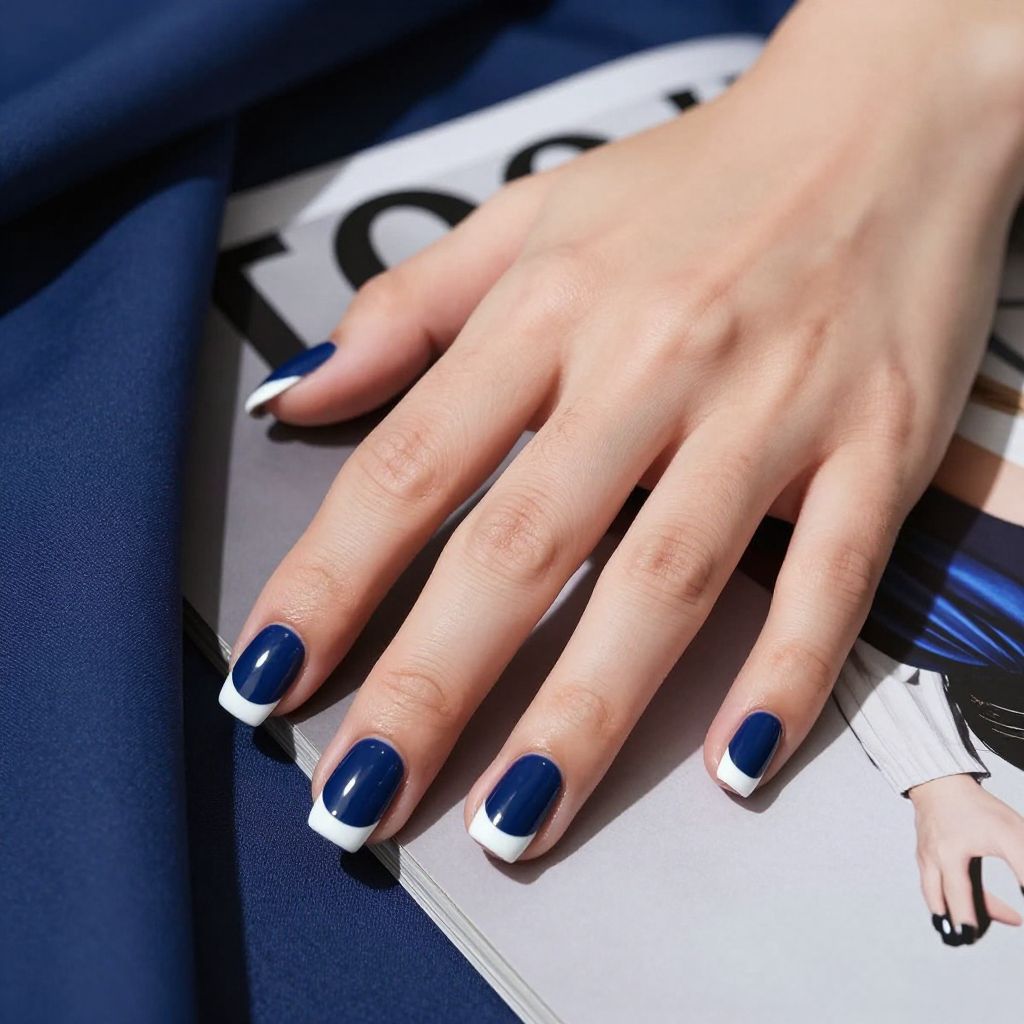 French tip nail idea 3