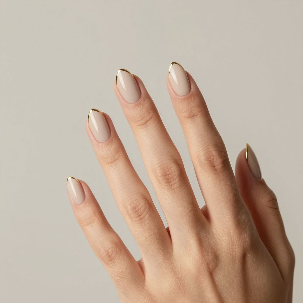 French tip nail idea 4