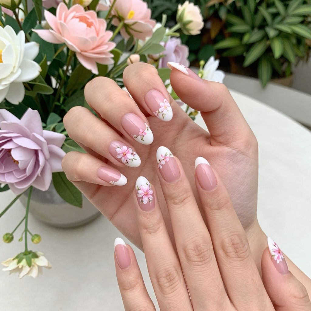 French tip nail idea 9