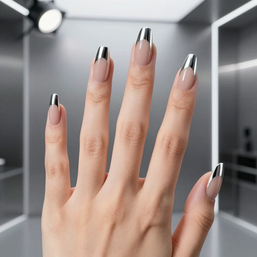 French tip nail idea 8