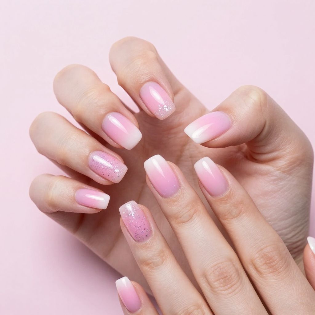 Pink nails idea 14