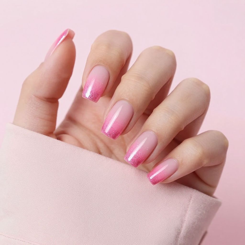 Pink nails idea 3