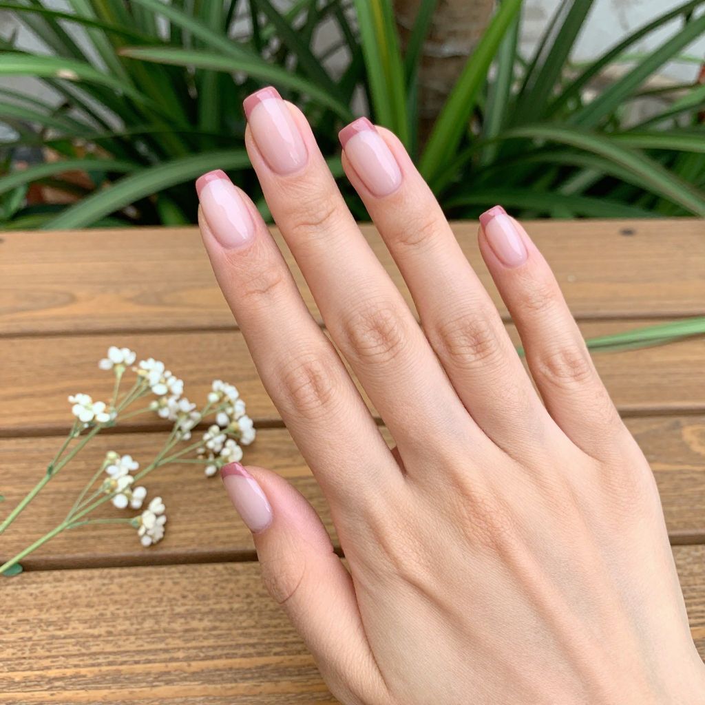 Pink nails idea 5