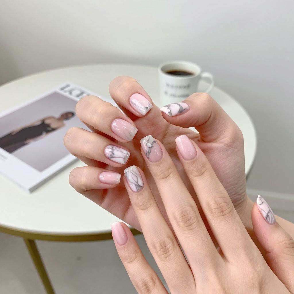 Pink nails idea 6