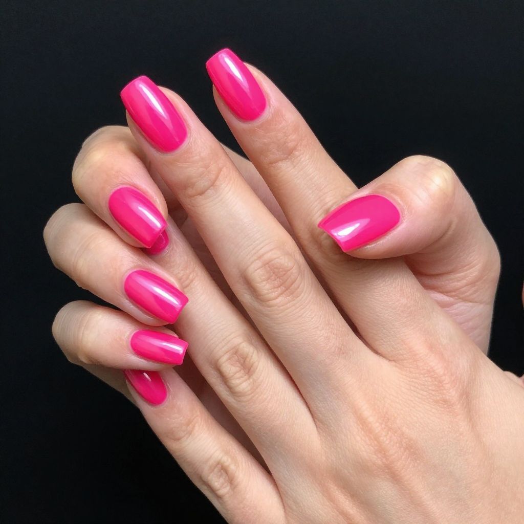 Pink nails idea 7