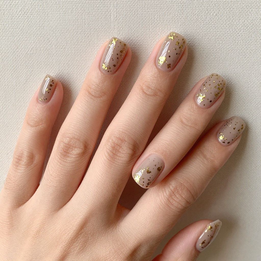 Simple nail designs Blush Pink Base with Nude Ombre Gradient
