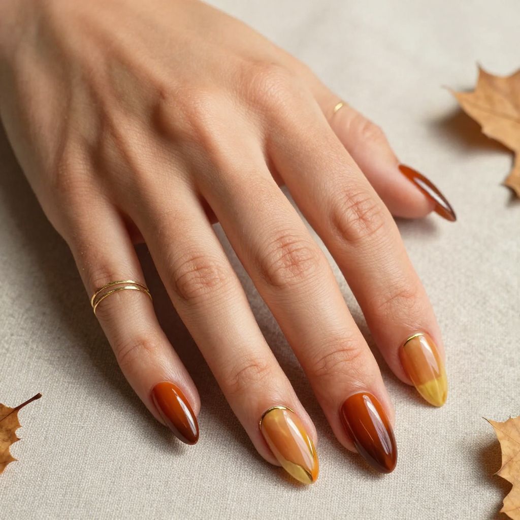 Warm Caramel with Burnt Orange Tortoiseshell