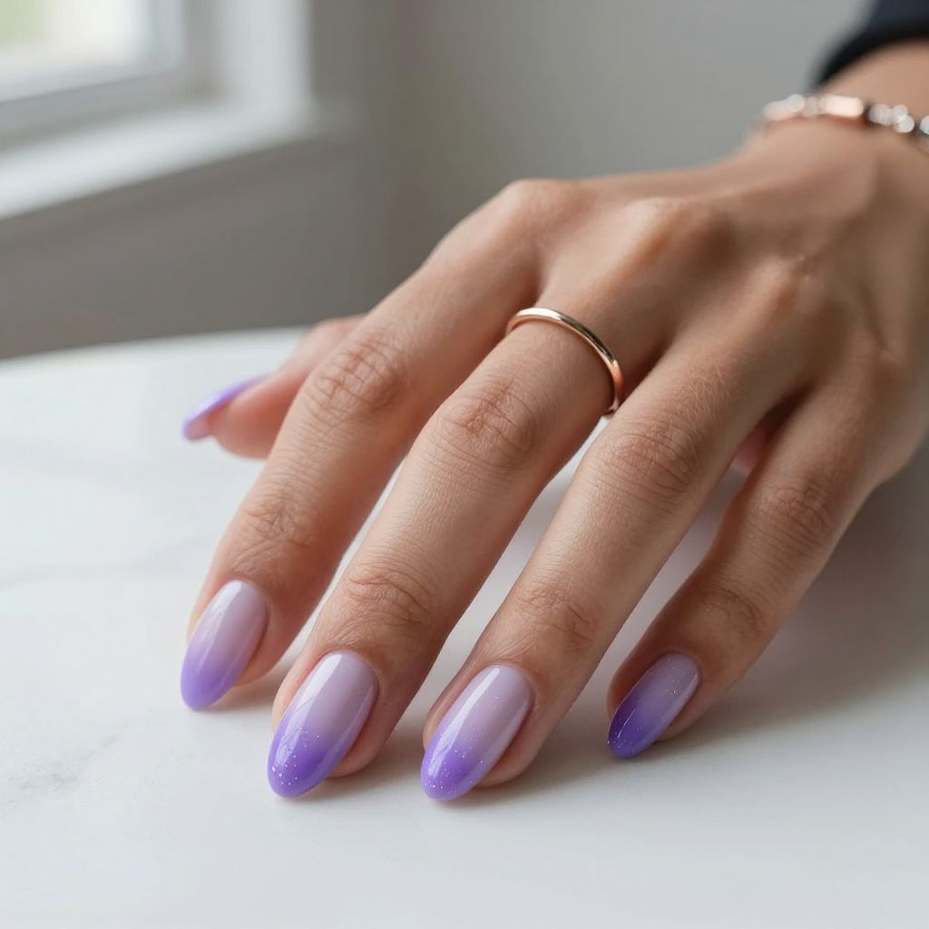 Lavender Aura Nails