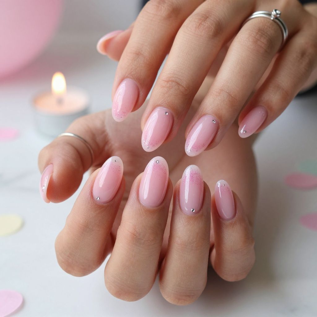Bubblegum Pink Jelly Nails