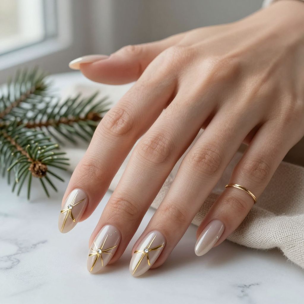 Champagne with Embossed Gold Patterns