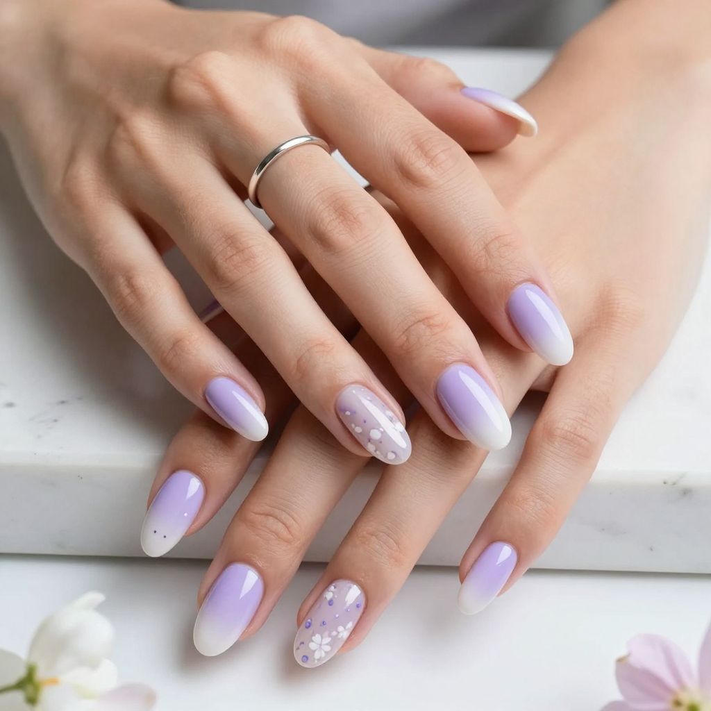 Pearlescent Lavender Ombre