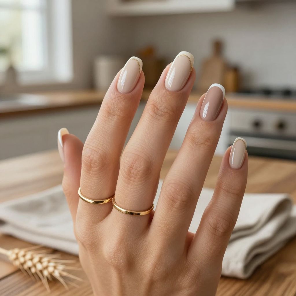 Creamy Mocha French Tips