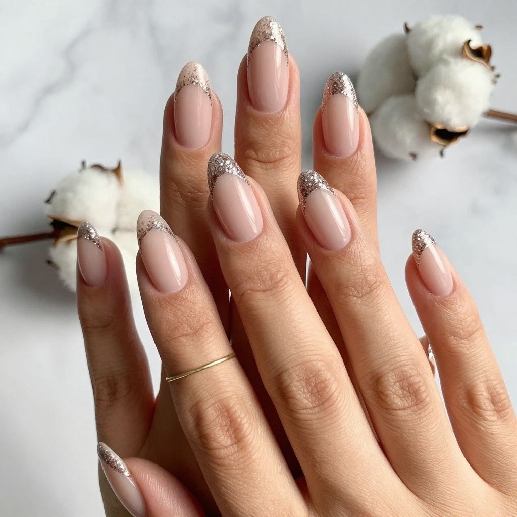 Glitter French Tips
