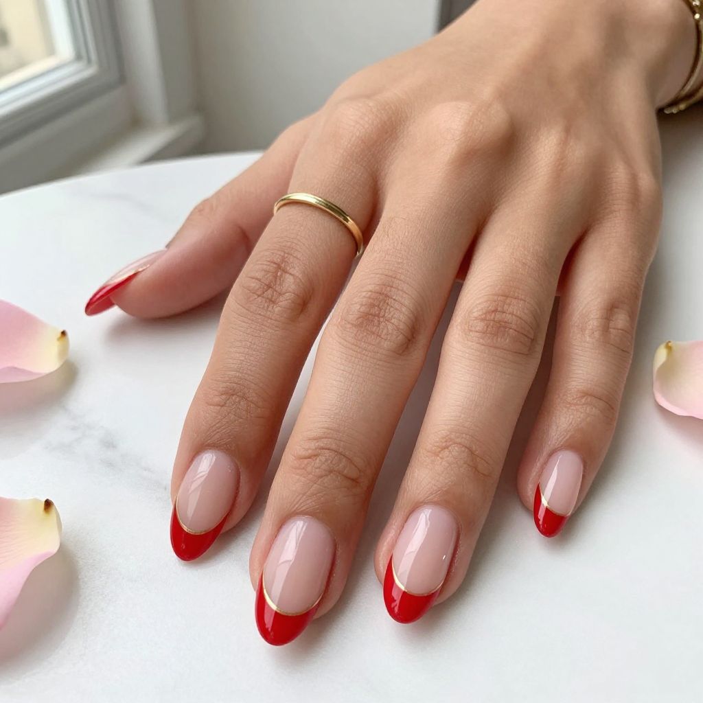 Red French Tips