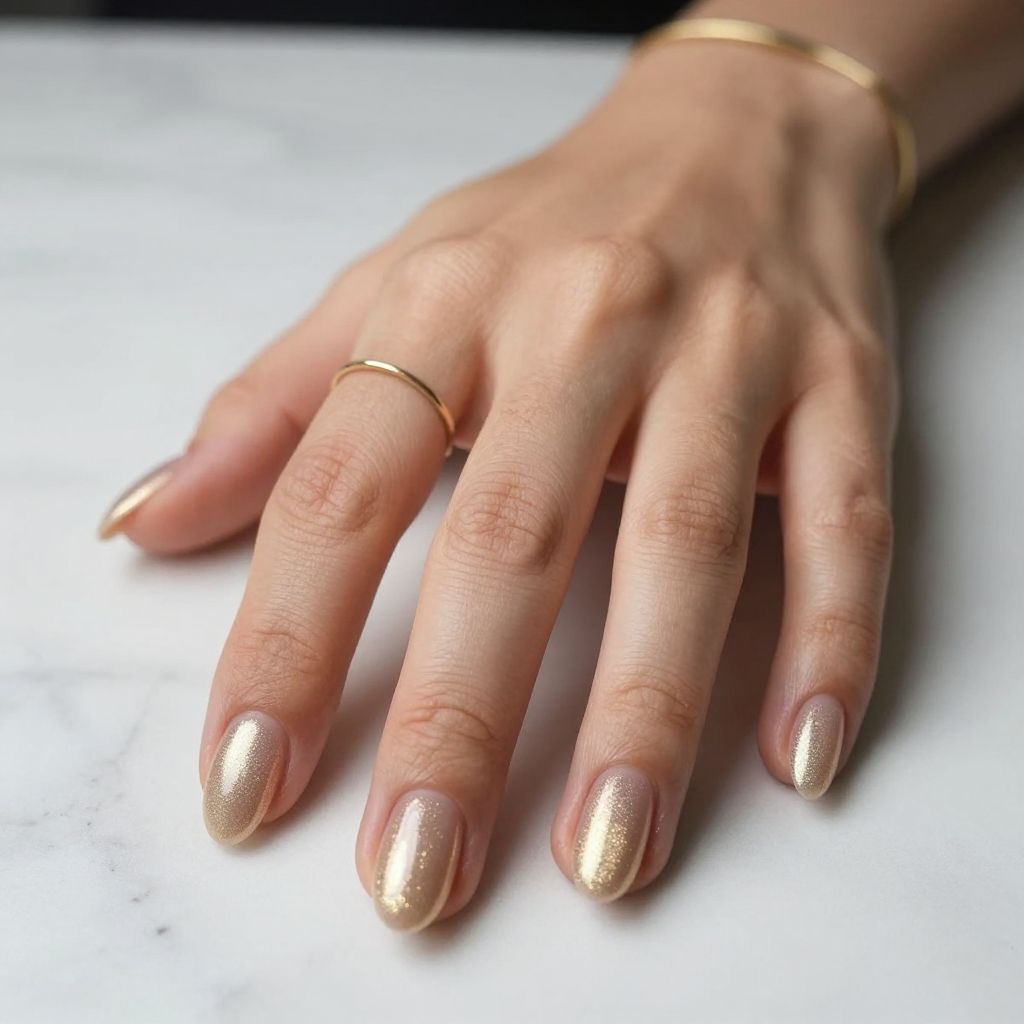 Champagne with Shimmer Gradient