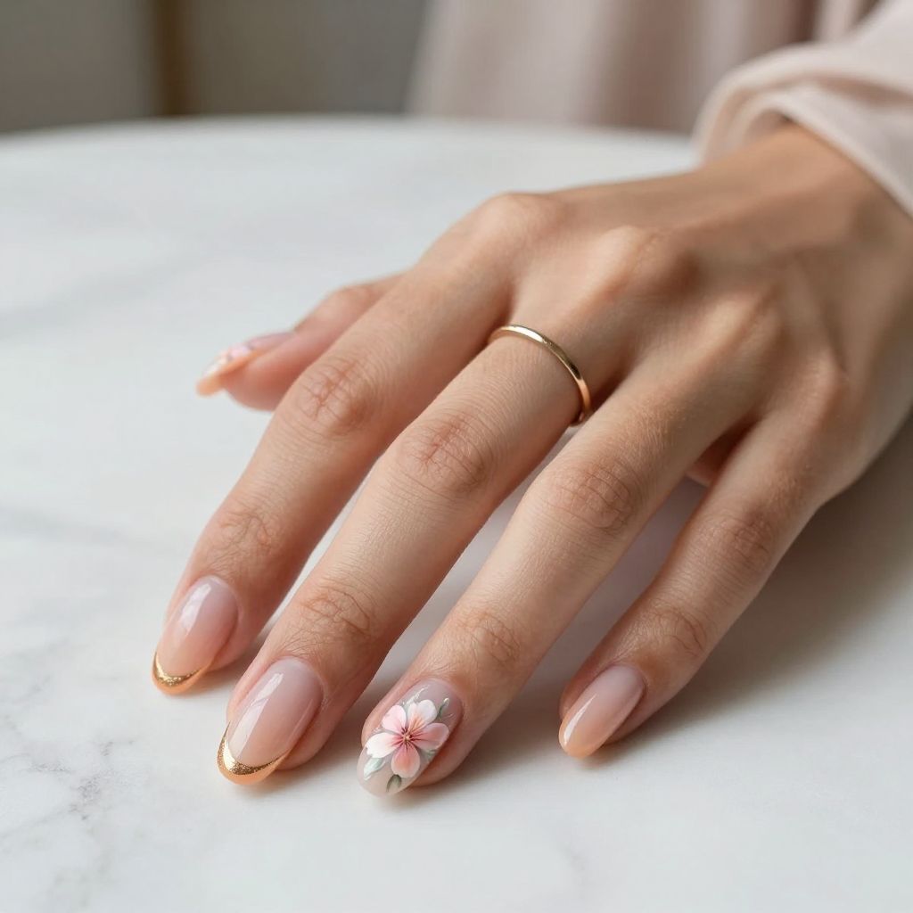 Colorful Floral French Fade