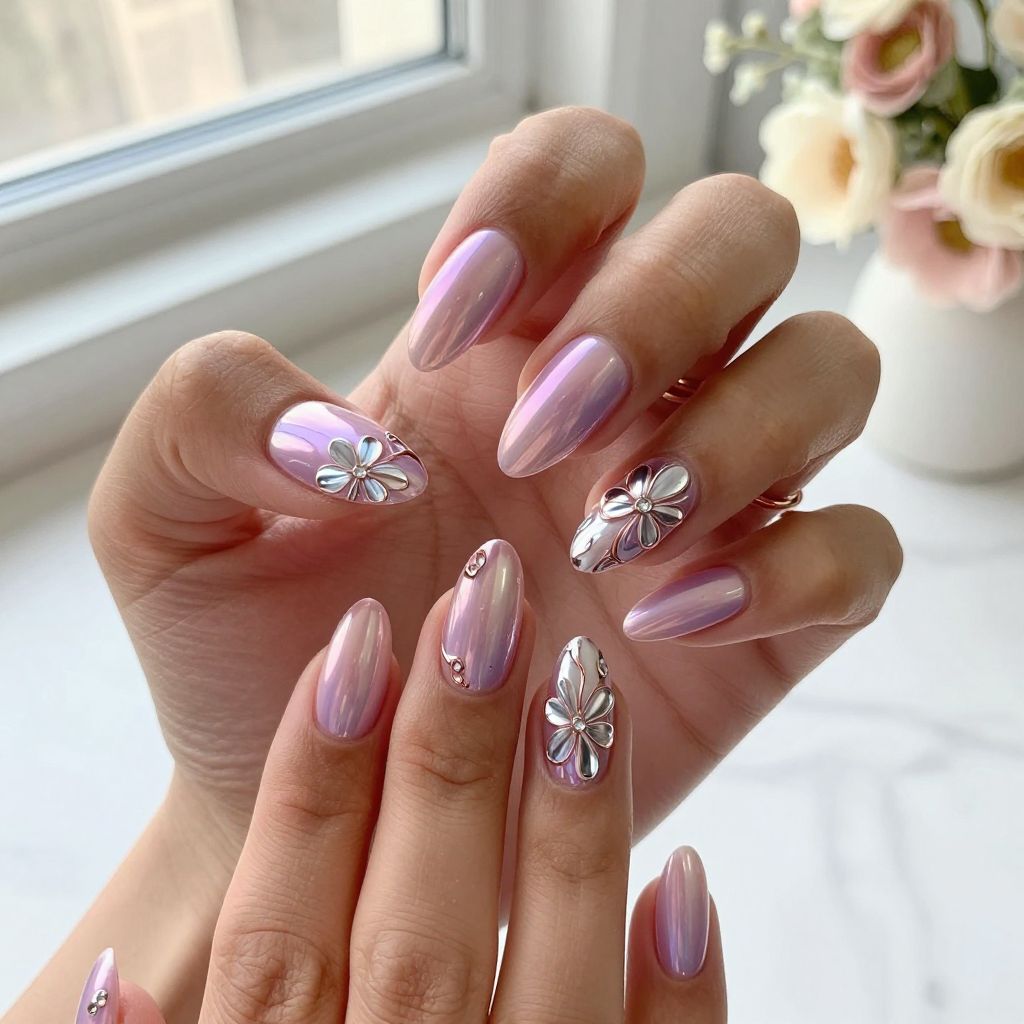 Bold Floral Chrome Blend
