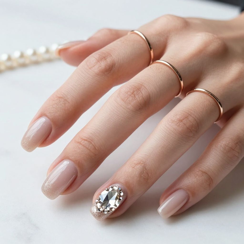 Nail Ideas With Rhinestones 15