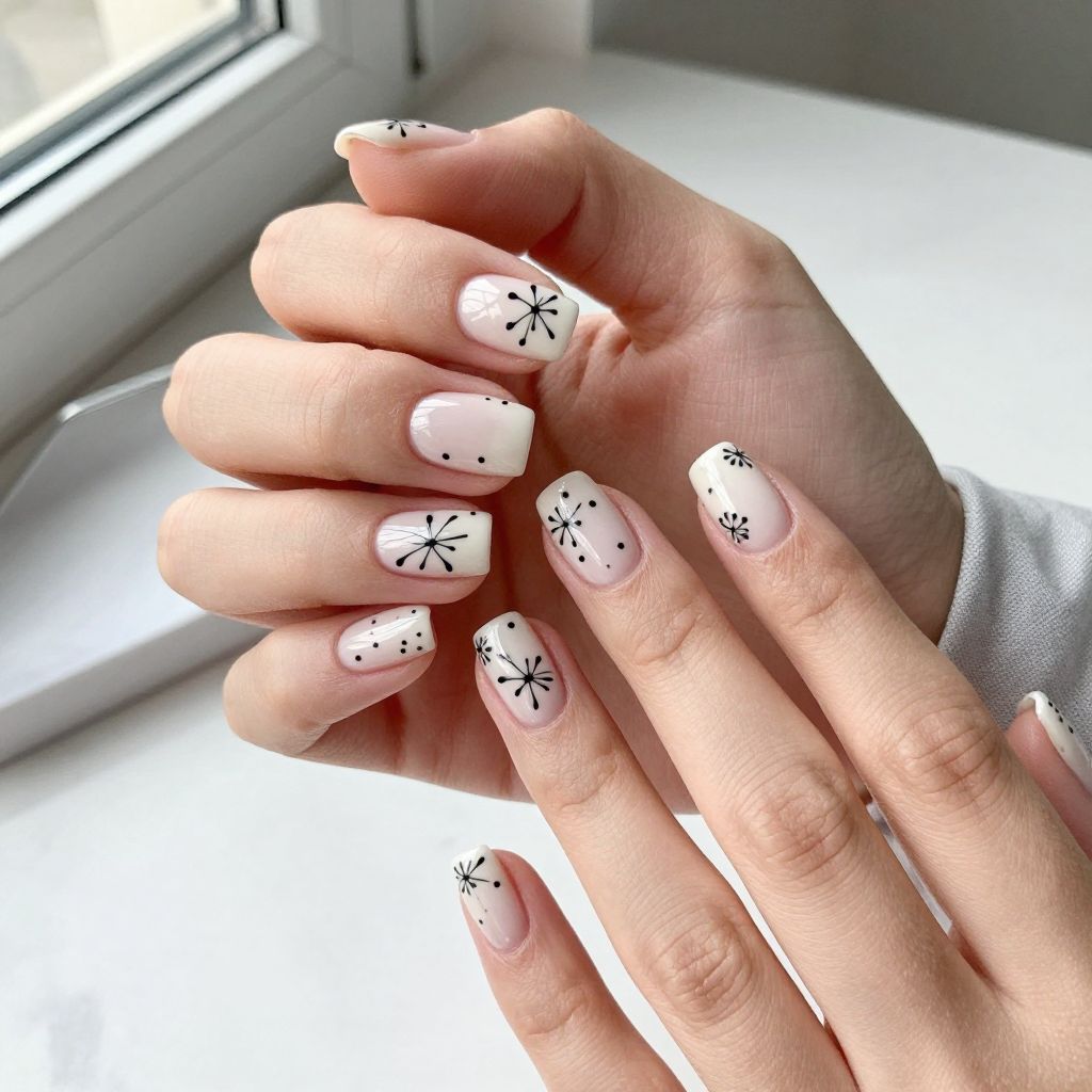 Monochrome Floral Chic