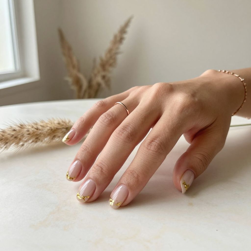 Barely There Beige with Gold Foil