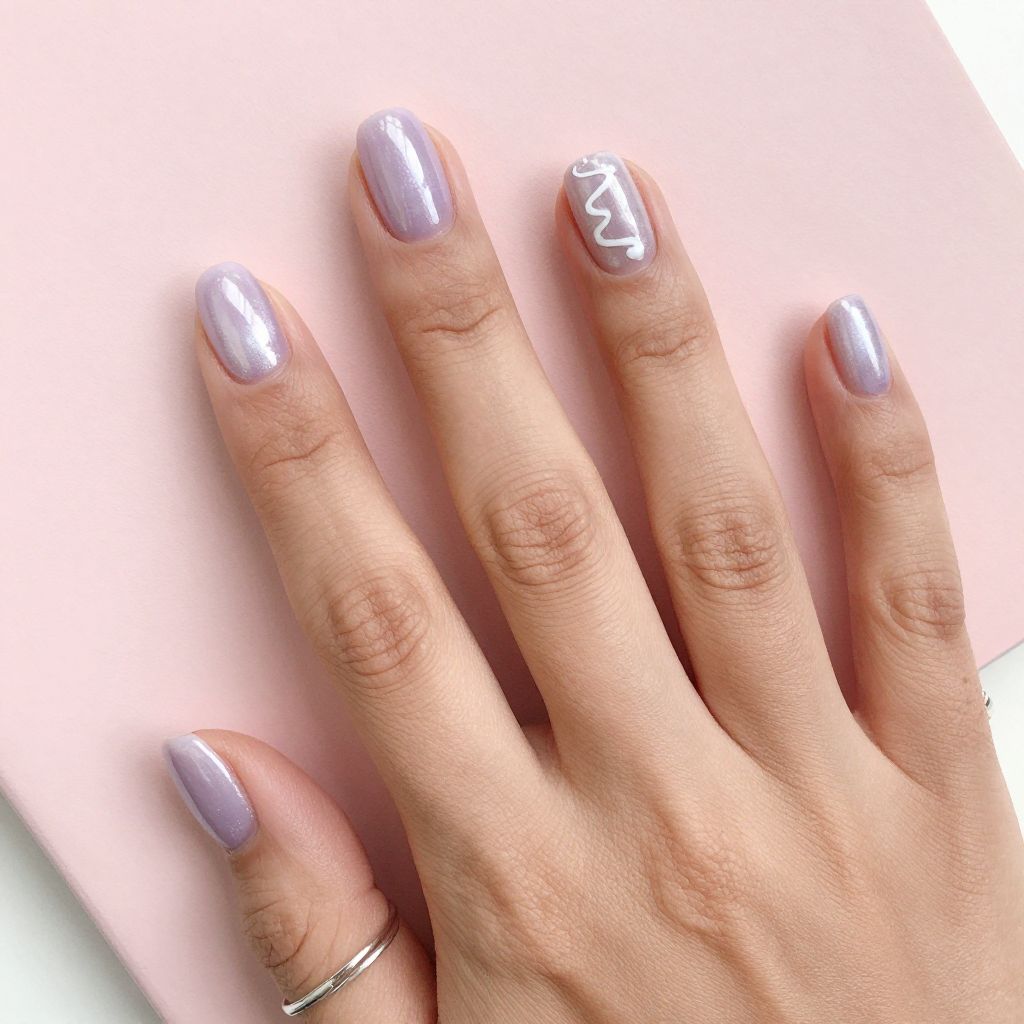 Pale Lilac With Cloudlike Sheen