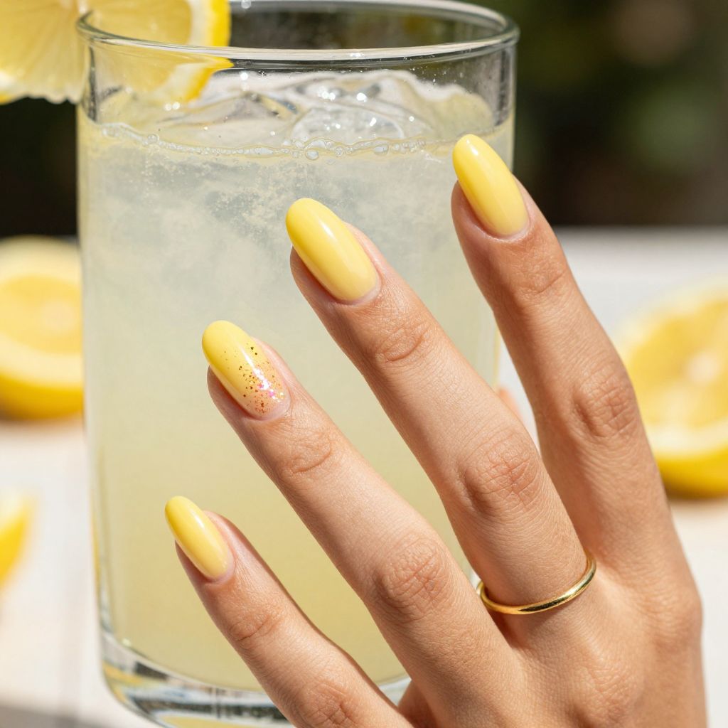Lemonade Jelly summer nails