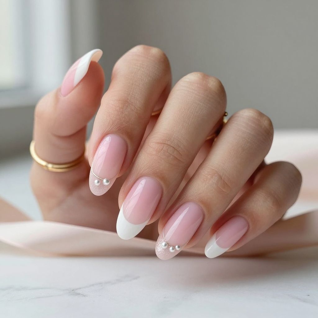 Nail Inspo French Tip Almond 3