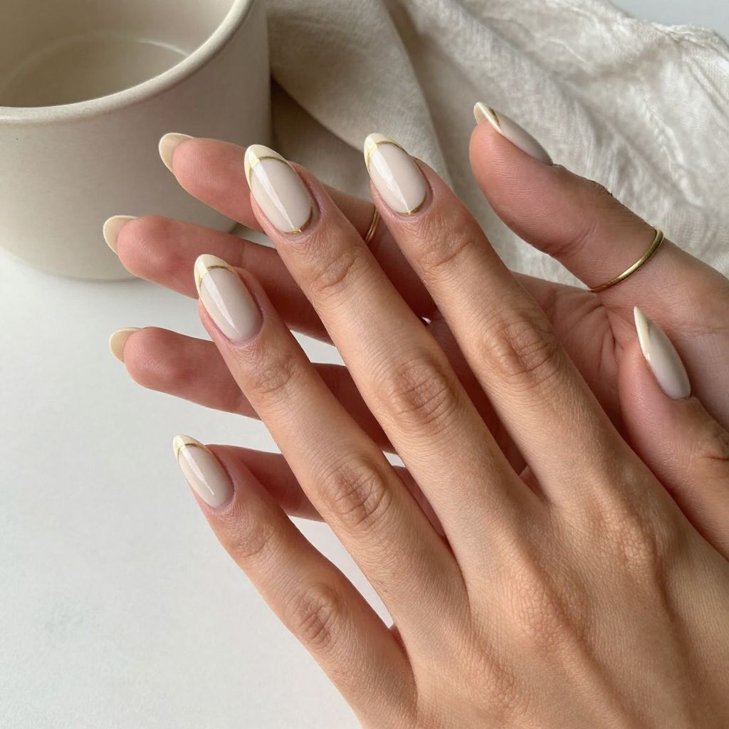 Nail Inspo French Tip Almond 4