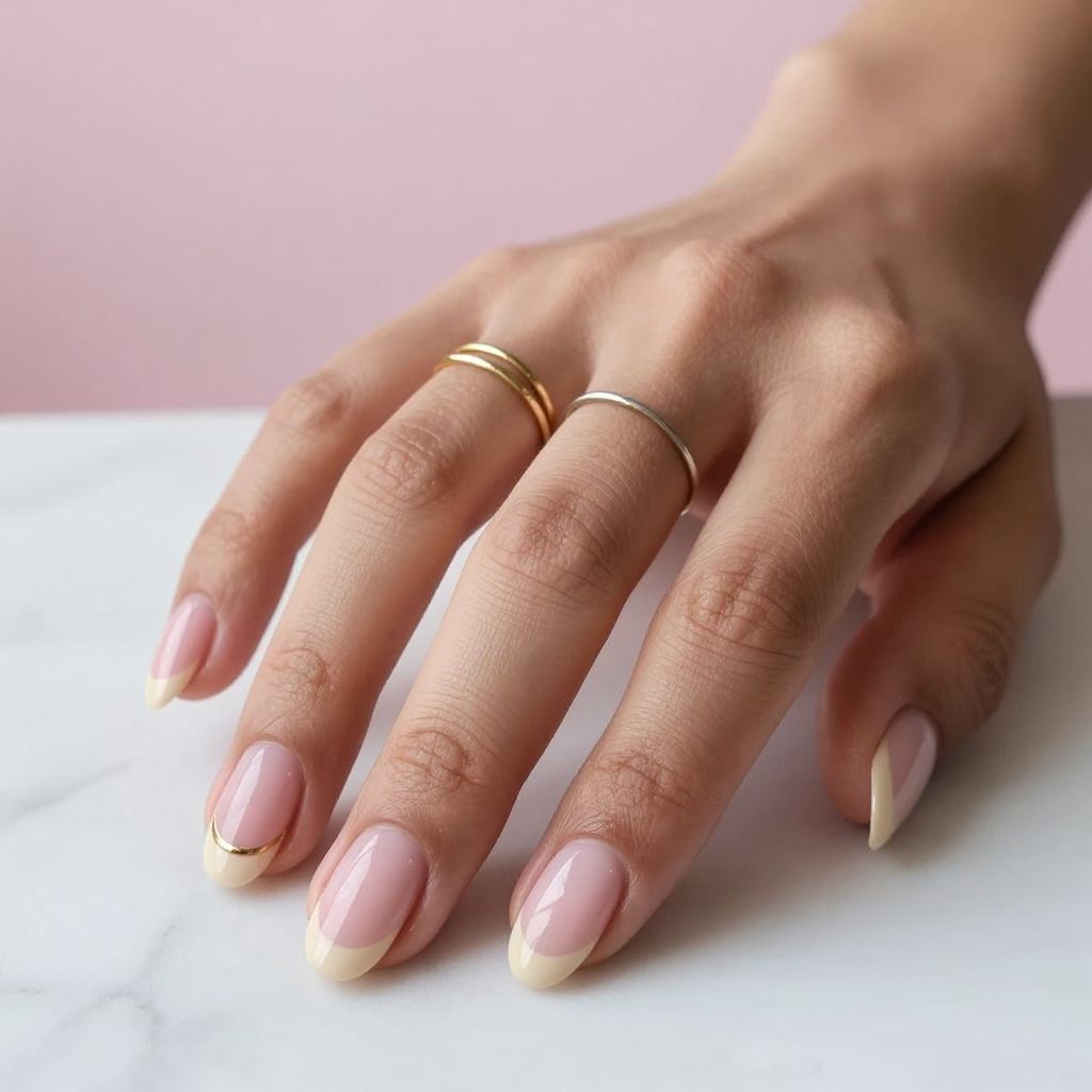 Nude ombre nails