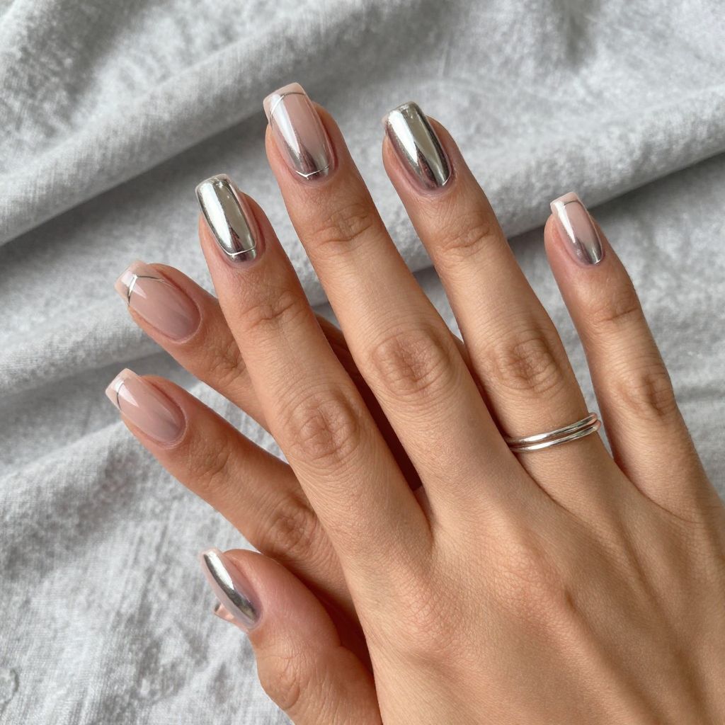 Chrome Silver Mirror Overlays