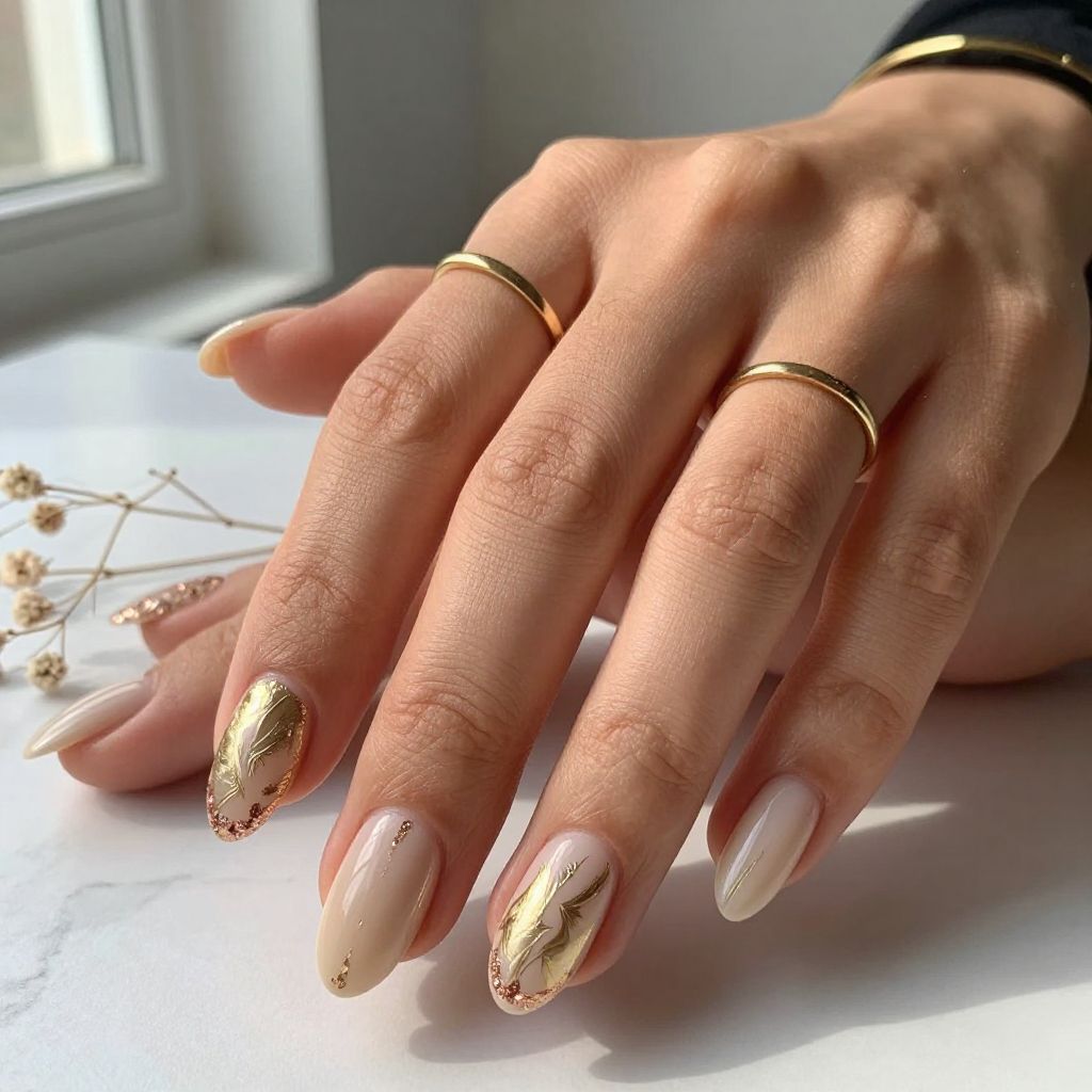 Glitter and Foil Stamping Combination