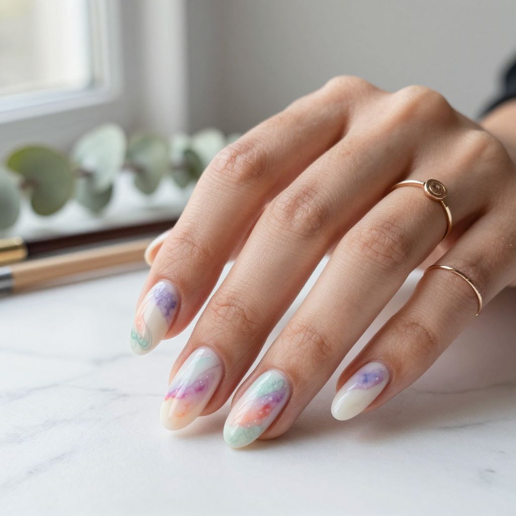 Watercolor Stamping Effect