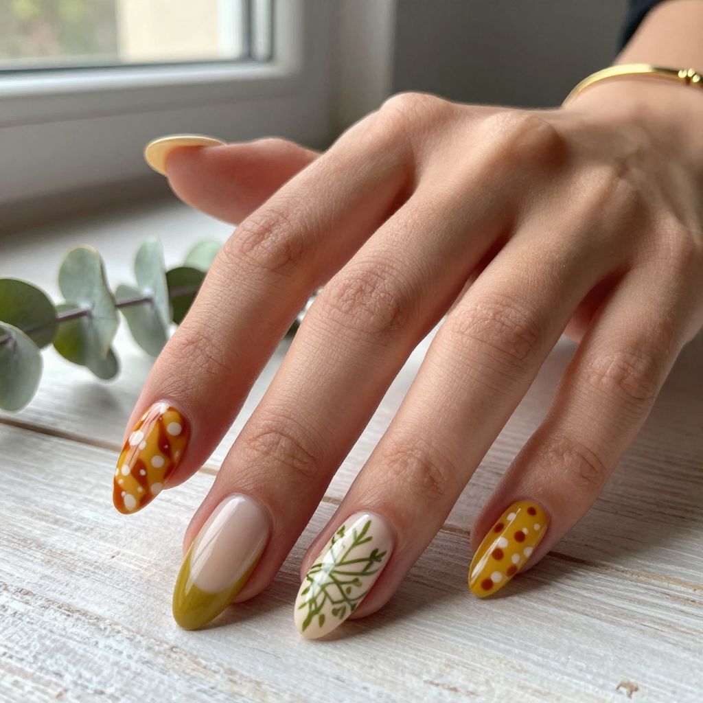 Retro and Vintage Stamped Nails