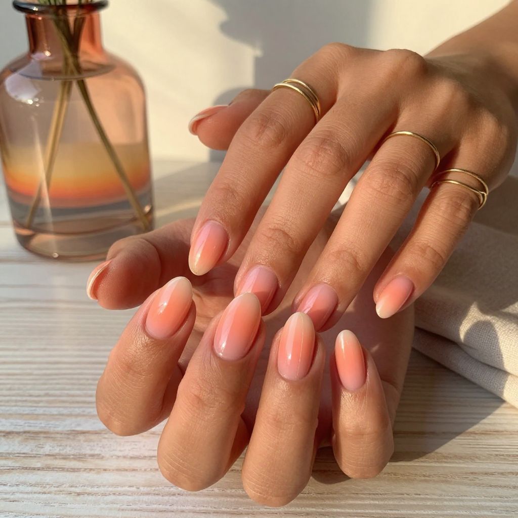 Sunset Ombré Nails