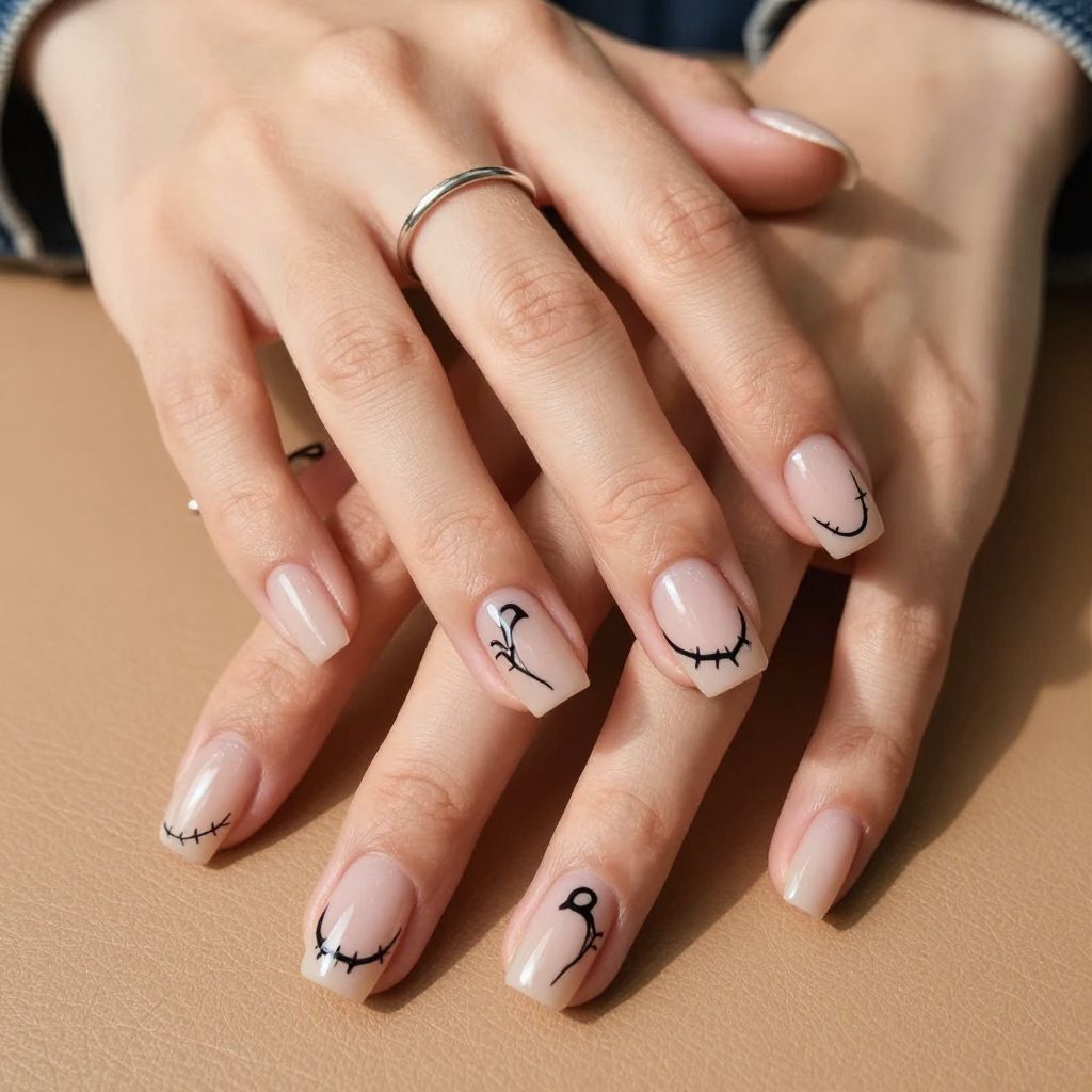 Black and Nude Western Lines