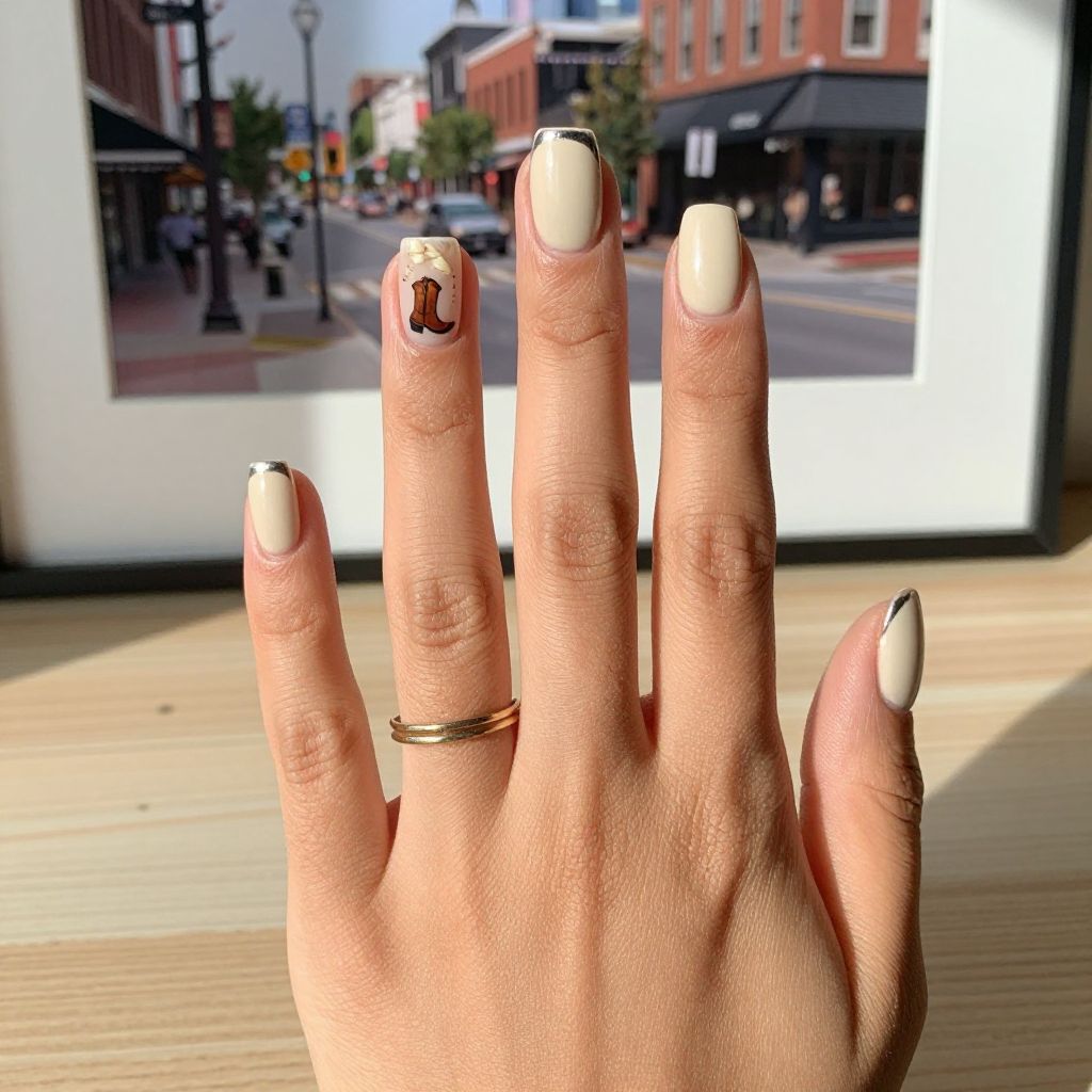 Cowboy Boot Accent Nails