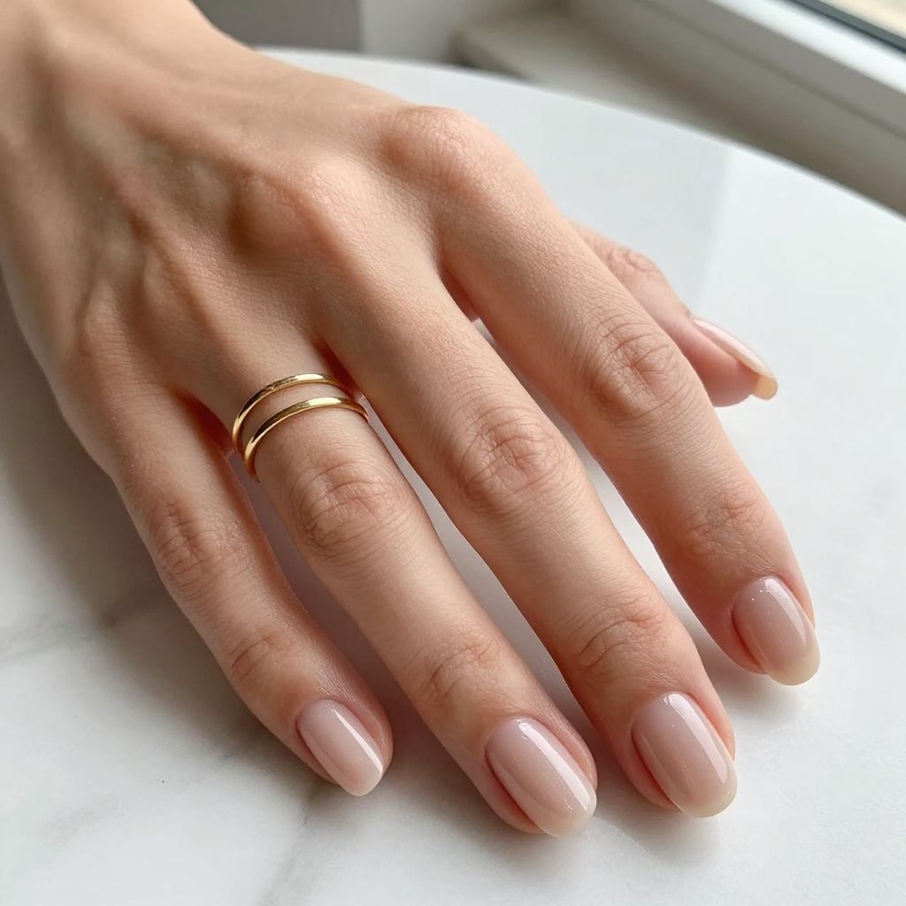 Natural Gel Nail Ideas image 8