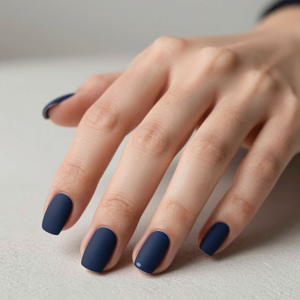 Navy Blue Nail Designs nail idea 10