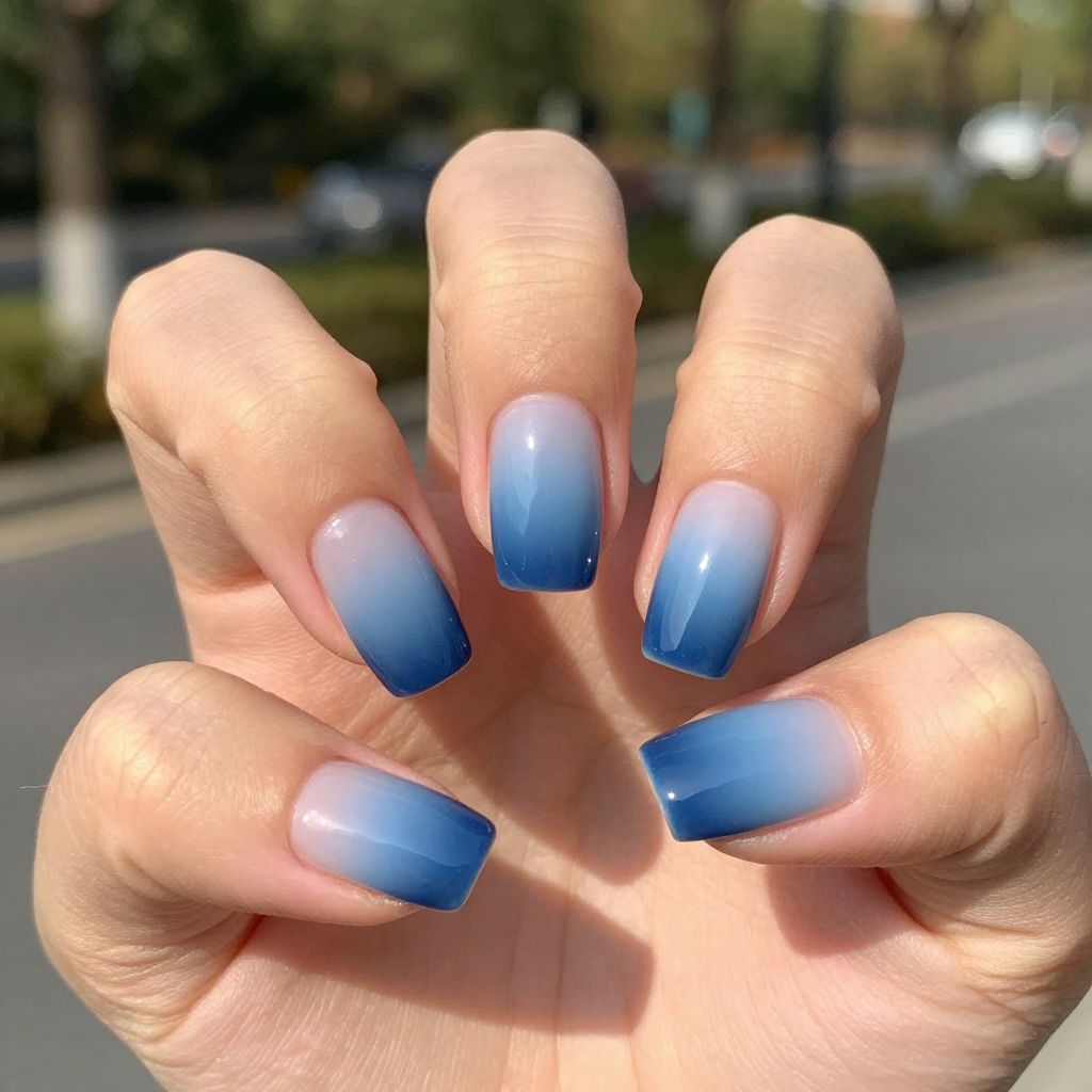 Navy Blue Nail Designs nail idea 4