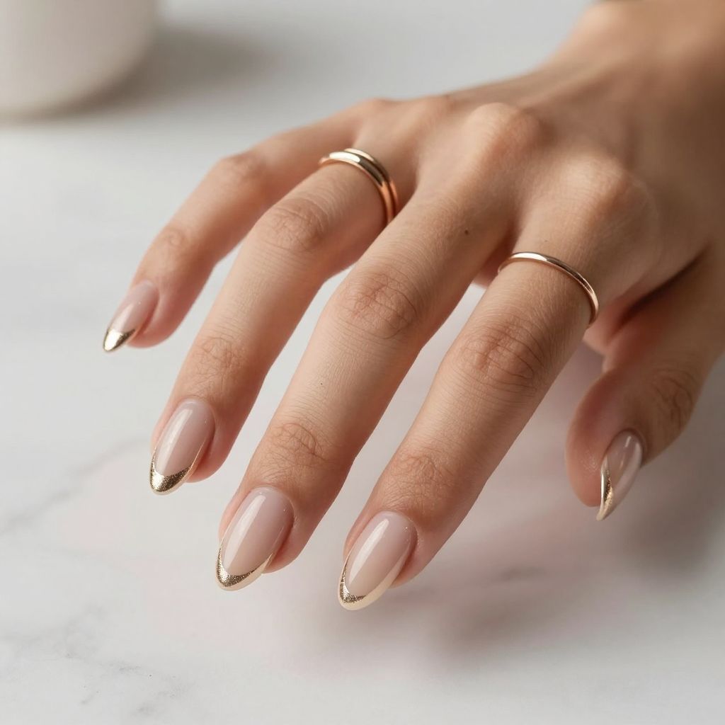 Champagne Chrome Tips