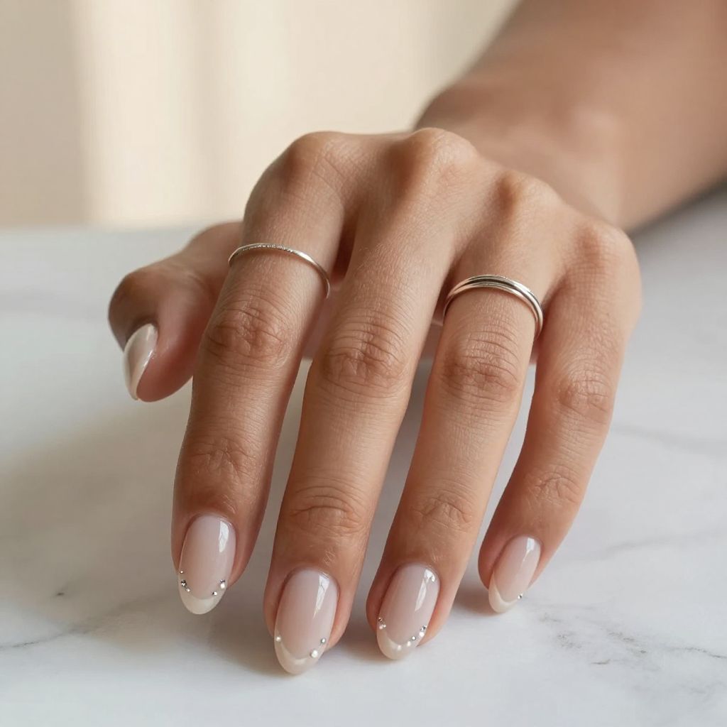 Clear Base With Gemstone Arcs