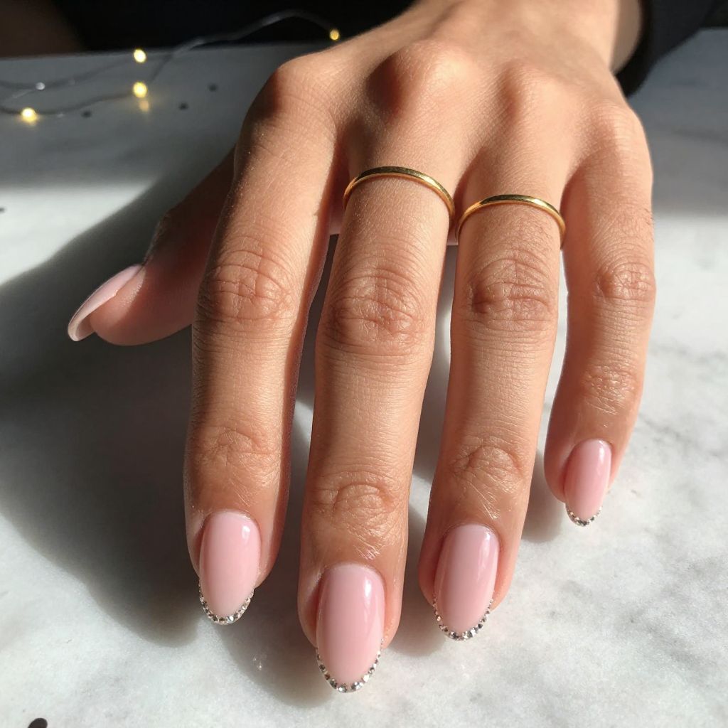 Soft Pink Crystal Tips