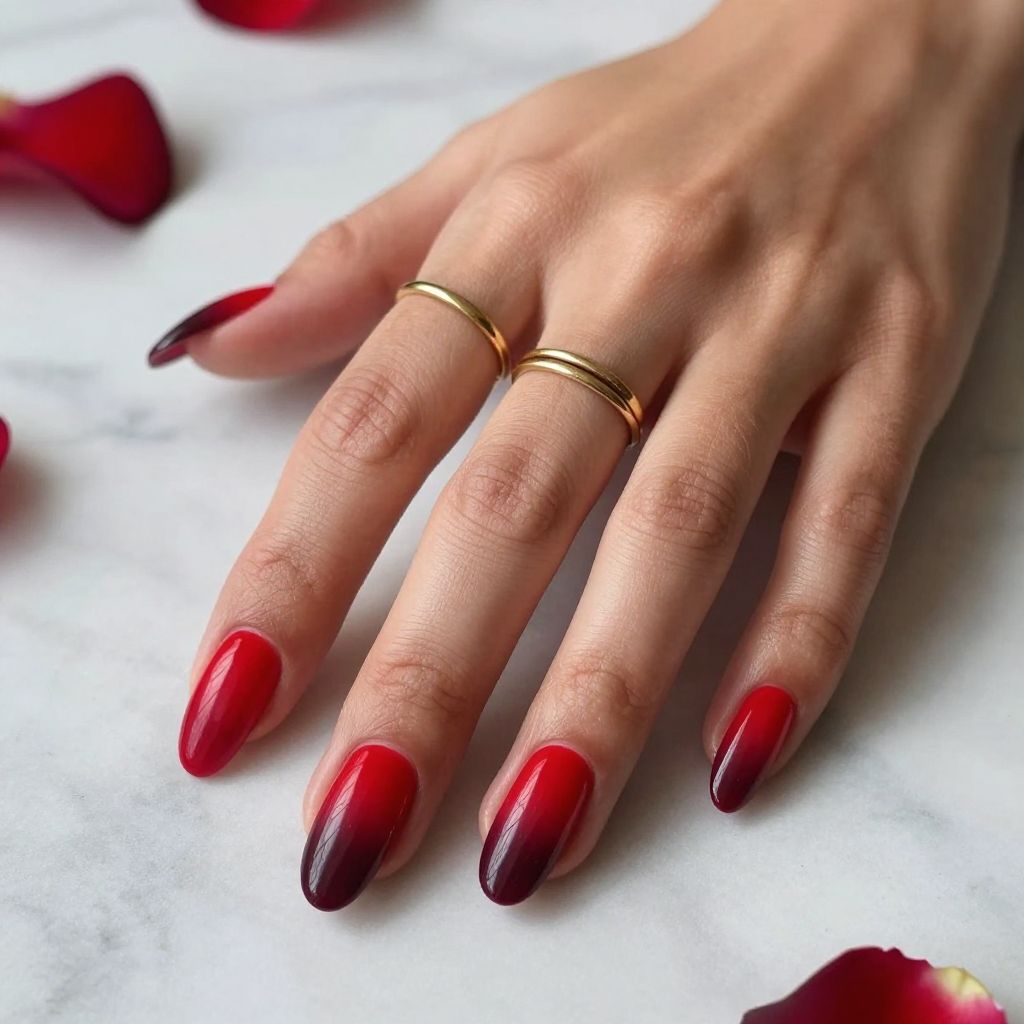 Red To Berry Ombre