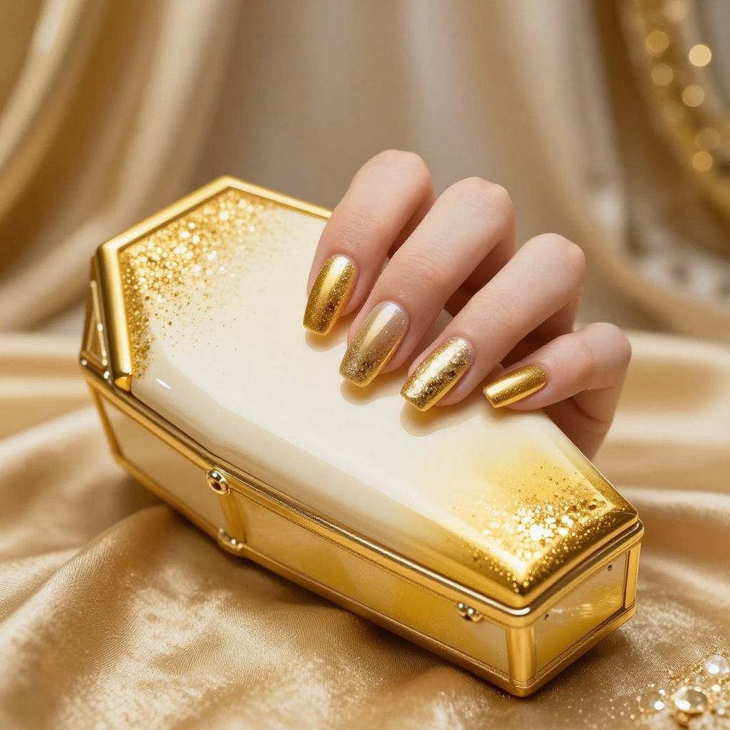 Ombre Glitter Nail Design 10